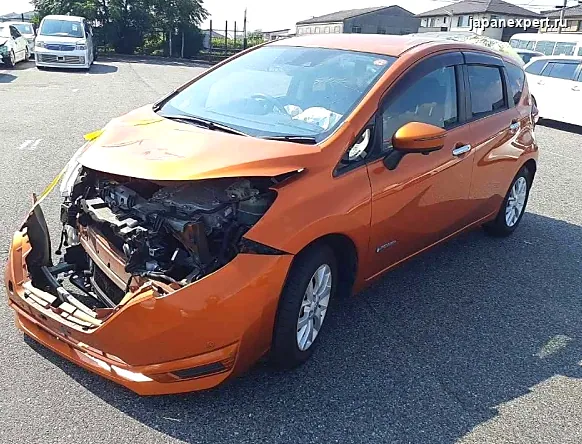 Nissan Note HE12 2018 — пример продажи на аукционе Японии