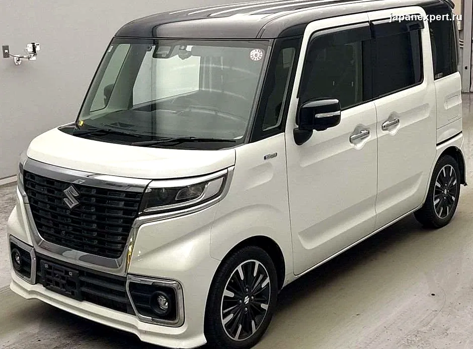 Suzuki Spacia Custom MK53S 2018 — пример продажи на аукционе Японии