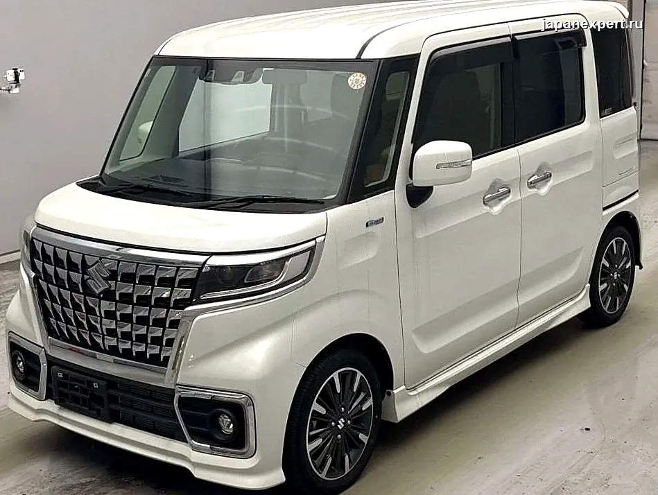 Suzuki Spacia Custom MK53S 2023 — пример продажи на аукционе Японии