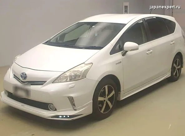 Toyota Prius Alpha ZVW40W 2013 — пример продажи на аукционе Японии