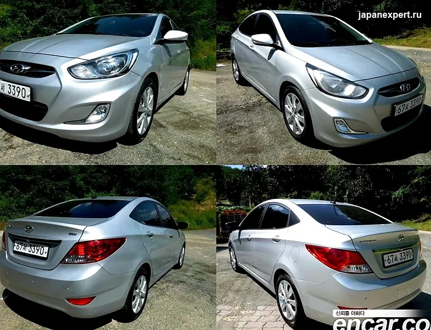 Hyundai Accent 2012 из Южной Кореи — пример предложения